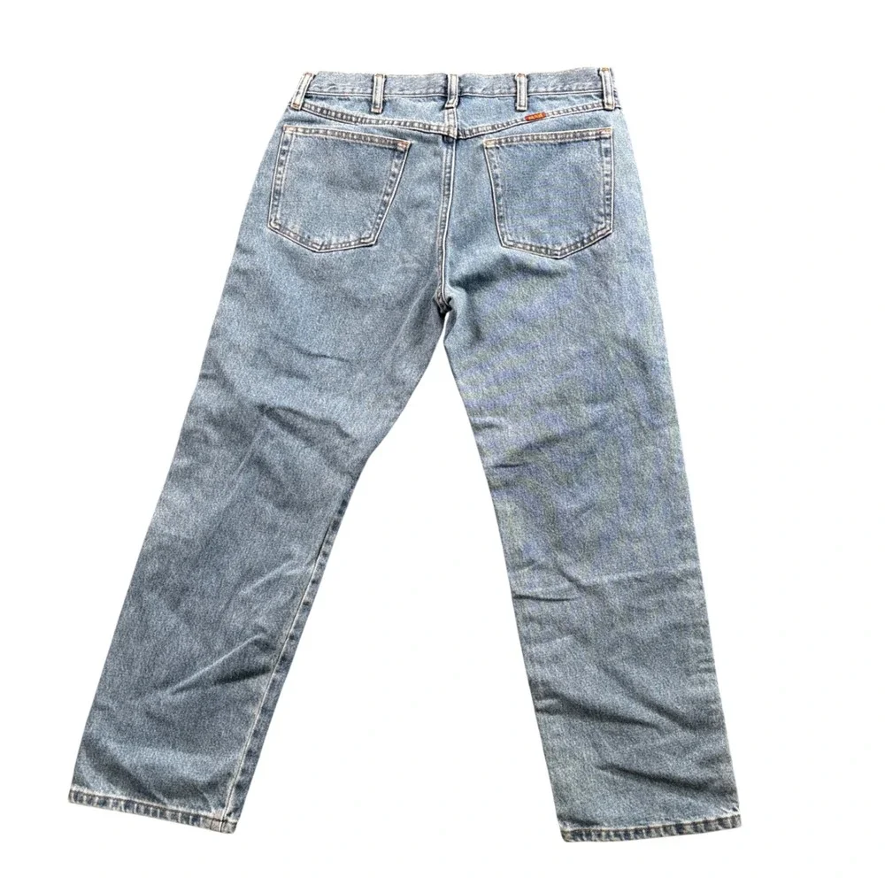 Rustler Regular Fit Jeans Mens 34x26.5‎ (Tag 34x29) Medium Wash Denim Workwear